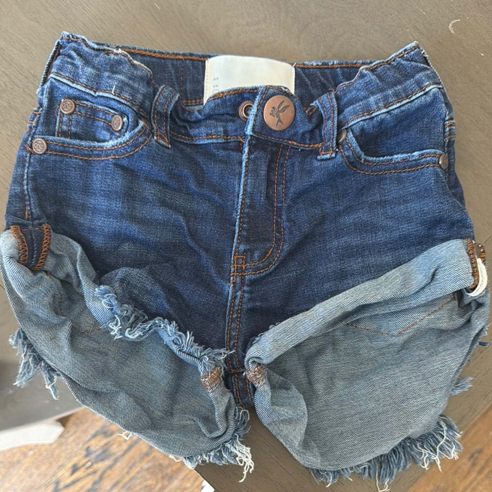One Teaspoon Denim Shorts Girls Size 6-7